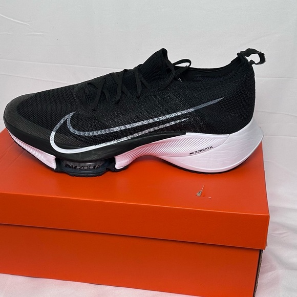 Nike Air Zoom Tempo Next% Flyknit Black White Anthracite - Picture 2 of 7